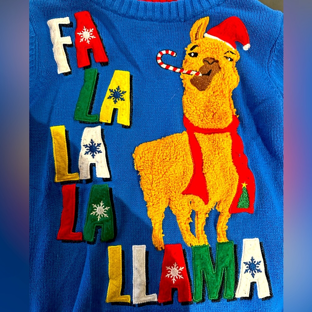 Youth small (size 6) UGLY CHRISTMAS SWEATER